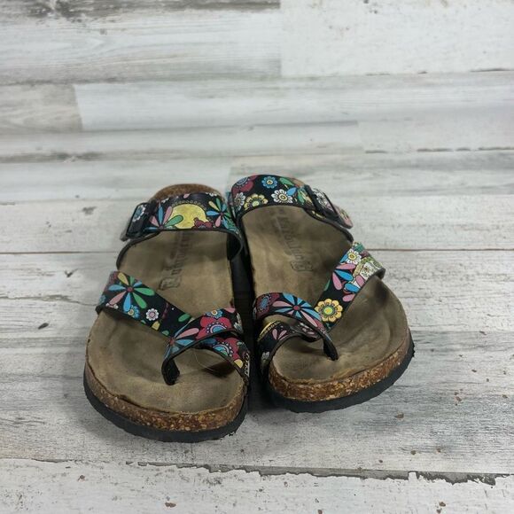 Maibulun Womens Double Strap Floral Cork‎ Bed Comfort Sandals Slides Size EU 39 - Picture 4 of 7